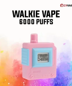 Walkie 6000 Puff กลิ่น Strawberry Cheese ชีสเค้กสตรอเบอร์รี หวานหอมละมุน