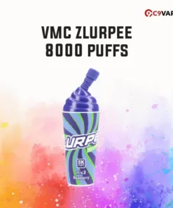 VMC 8000 Puffs Zlurpee กลิ่น Blueberry บลูเบอร์รี่ฉ่ำๆ หอมเปรี้ยวอมหวานแบบสายผลไม้ต้องหลงรัก