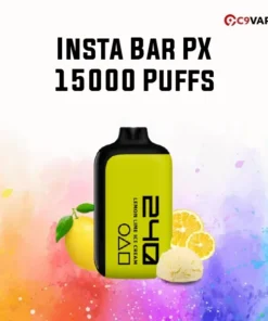 Insta Bar PX 15000 Puffs กลิ่น Lemon Lime Ice Cream ไอศกรีมเลมอนมะนาว หอมซ่ากลิ่นหวานเปรี้ยวละมุน