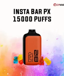 Insta Bar PX 15000 Puffs กลิ่น Yummy Bear กลิ่นลูกกวาดแบร์หอมหวานน่ารัก รสชาติเหมือนเยลลี่ขนมหวาน