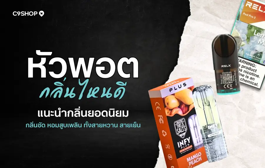 หัวพอต กลิ่นไหนดีที่สูบแล้วไม่เบื่อ ใช้ได้ทุกวัน