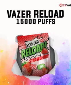 vazer reload 15k strawberry candy ลูกอมสตรอว์เบอร์รี่