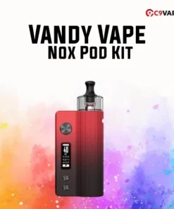 vandy vape nox pod kit magma red black v1