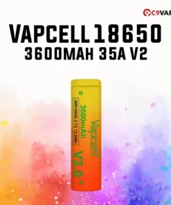 ถ่านชาร์จ Vapcell ทอง 18650 3600mAh 35A V2 (1 ก้อน)