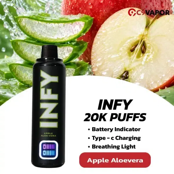 Infy 20K กลิ่น Apple Aloevera แอปเปิ้ลว่านหาง หอมนุ่ม