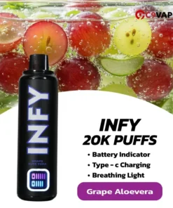 Infy 20K กลิ่น Grape Aloevera องุ่นว่านหาง สดชื่น