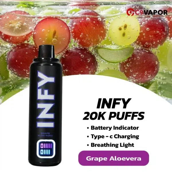 Infy 20K กลิ่น Grape Aloevera องุ่นว่านหาง สดชื่น