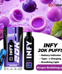 infy 20k grape bubblegum หมากฝรั่งองุ่น หวานมัน