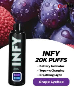 Infy 20K กลิ่น Grape Lychee องุ่นลิ้นจี่ หอมหวาน