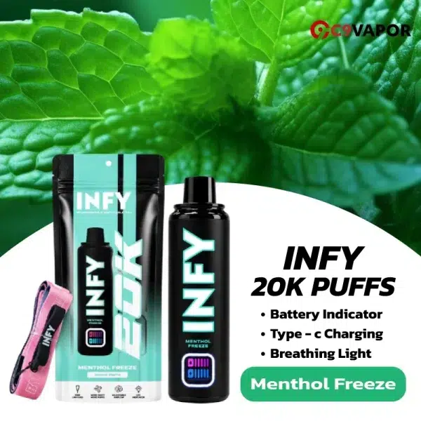 infy 20k menthol freez ลูกอมเมนทอล เย็นถึงใจ