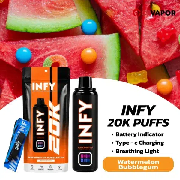 infy 20k watermelon bubblegum หมากฝรั่งแตงโม หอมหวานสดชื่น