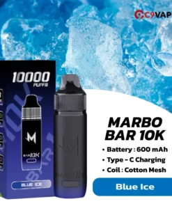 Marbo M Bar 10K กลิ่น Blue Ice – กลิ่นบลูเย็นจัด สดชื่นขั้นสุด