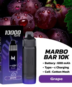 Marbo M Bar 10K กลิ่น Grape – องุ่นหวานหอม กลิ่นชัด สูบเพลิน