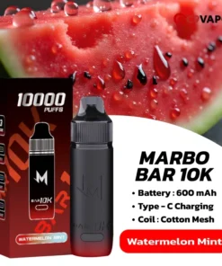 Marbo M Bar 10K กลิ่น Watermelon Mint – แตงโมหวานตัดมิ้นต์เย็น